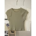 thumbnail image 1 of Belong To Young Sports Short-Sleeved Women's Running T-shirt Soft Tencel Yoga Wear Fitness Wear Breathable Slim Slim Top, 1 of 8