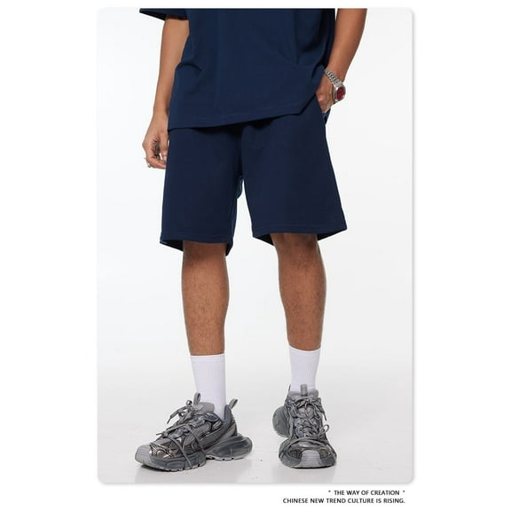 Belong to young 2025 Spring/Summer 300G basic shorts Youth fashion brand loose quarter shorts summer shorts