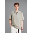 thumbnail image 1 of Belong to young | mint polo shirt short sleeve 2025 spring and summer new loose 5-in-1 technology fabric lapel T-shirt, 1 of 4