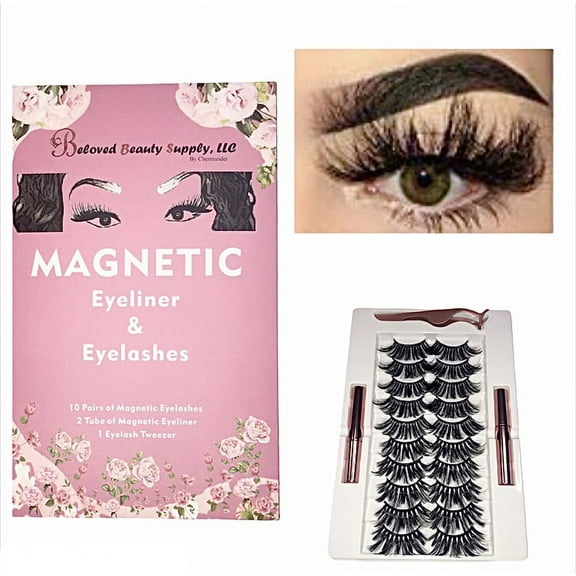 Beloved Beauty Supply LLC: 10 Pairs of Reusable Magnetic Eyelash Kit