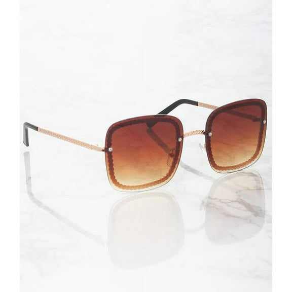 Beloved Beveled Rim Shades Chesnut Brown