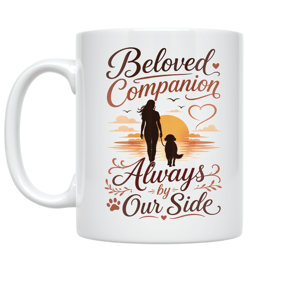 Beloved Companion Always by Our Side - Pet Lover - 11 oz Ceramic Coffee Mug