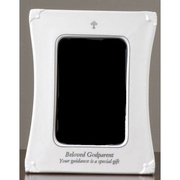 Beloved Godparent Porcelain Baptism Frame by Roman Inc