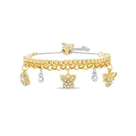 Beloved & Inspired Multi Dangle Charm Slider Bracelet