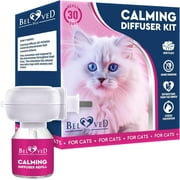 Beloved Pets Cat Calming Diffuser & Pet Anti Anxiety Products - Feline Calm Pheromones Plug in & Cats Stress Relief Comfort Help with Aggression, New Zone, Pee, Fighting with Dogs & Other Behavior