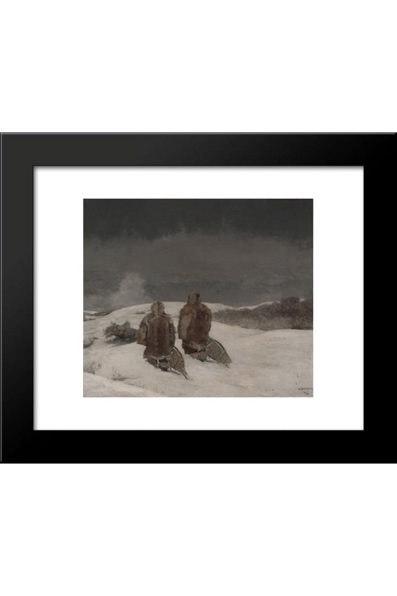 Below Zero 20x24 Framed Art Print by Winslow Homer
