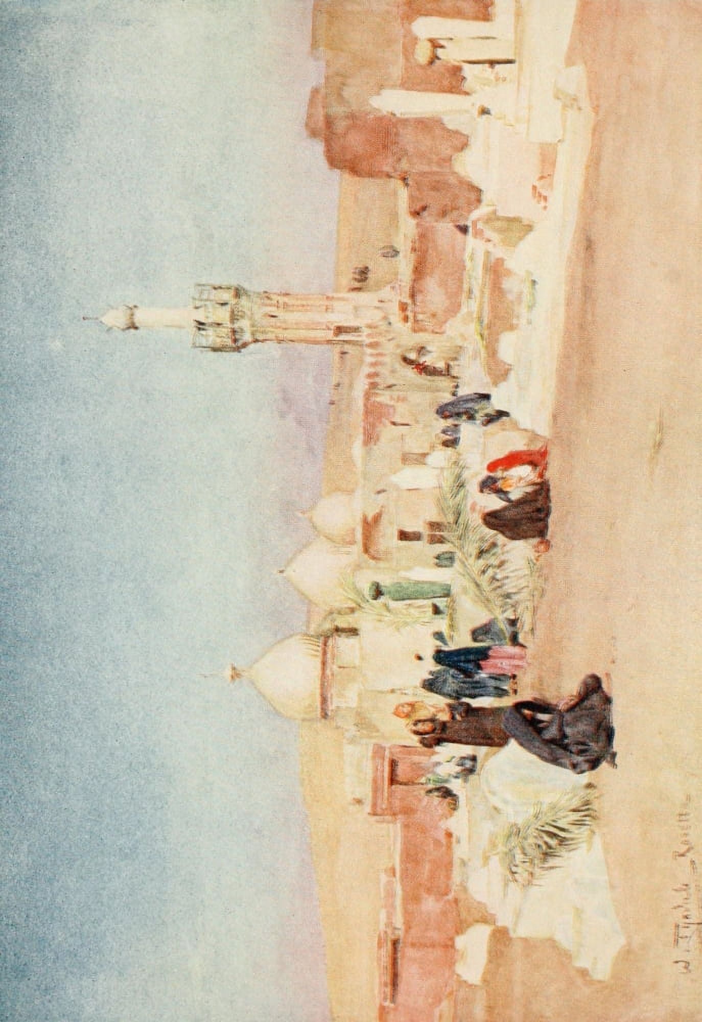 Below the Cataracts 1907 Cemetery near Rosetta Canvas Art - Walter Tyndale (24 x 36)