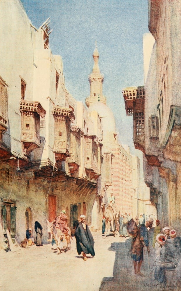 Below the Cataracts 1907 El-Fouyateah Cairo Canvas Art - Walter Tyndale (18 x 24)