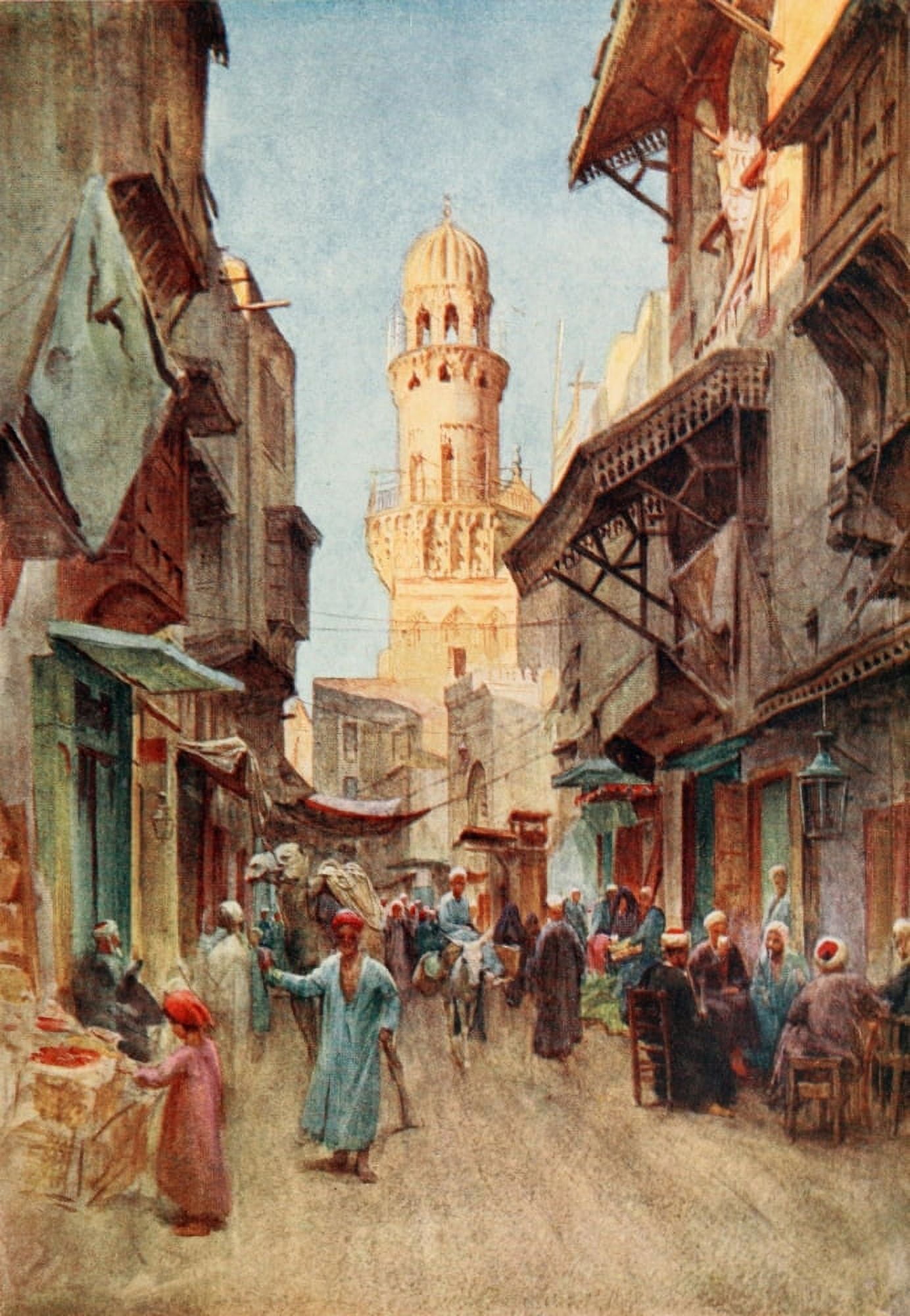 Below the Cataracts 1907 El-Gamamese Cairo Canvas Art - Walter Tyndale (24 x 36)