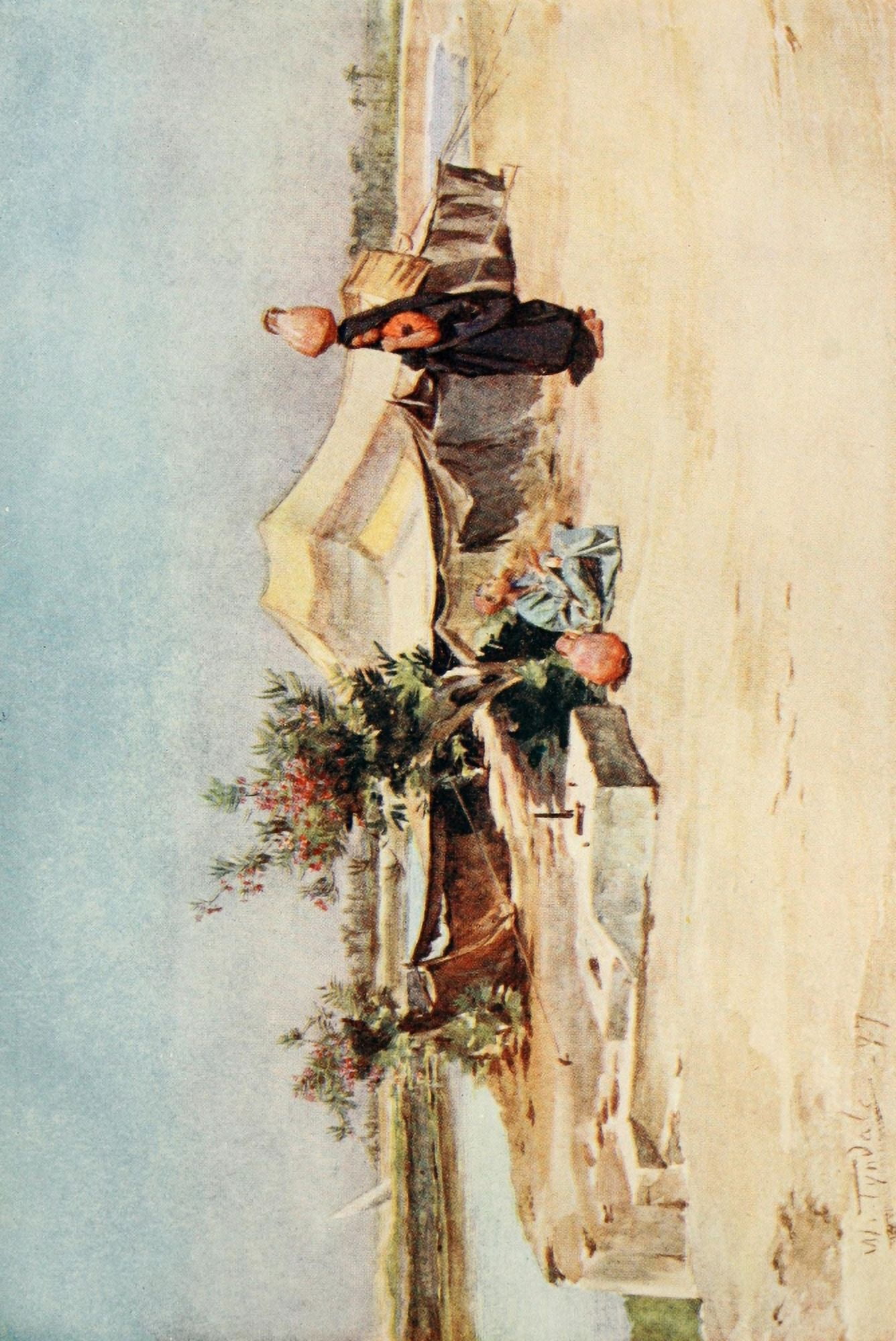 Below the Cataracts 1907 On the Mahmoudieh Canal Canvas Art - Walter Tyndale (18 x 24)