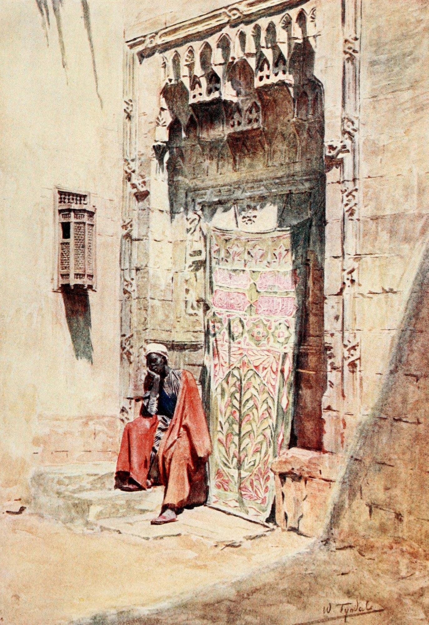 Below the Cataracts 1907 The guardian of the hareem Canvas Art - Walter Tyndale (18 x 24)