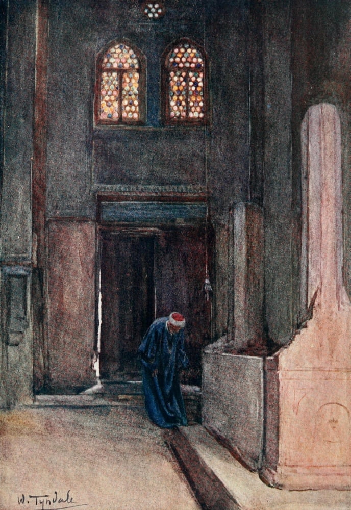 Below the Cataracts 1907 The tomb of Abrahim Aga Canvas Art - Walter Tyndale (24 x 36)
