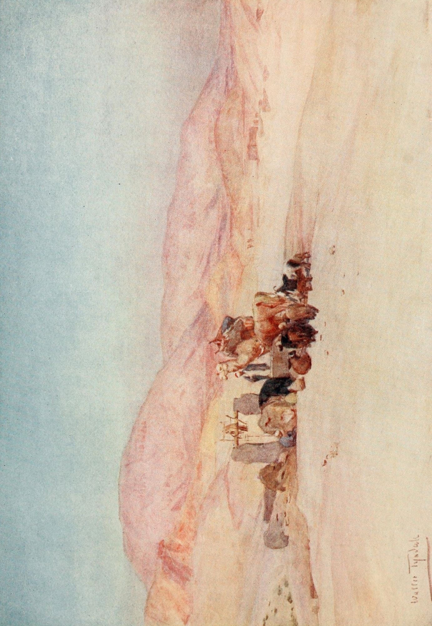 Below the Cataracts 1907 The well on the road to the tombs of the Kings Canvas Art - Walter Tyndale (18 x 24)