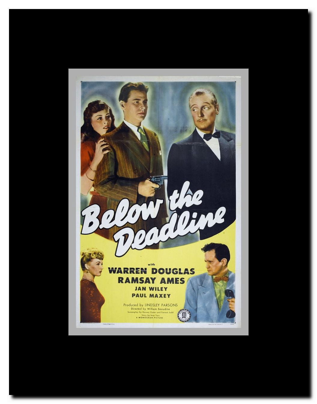 Below the Deadline Framed Movie Poster