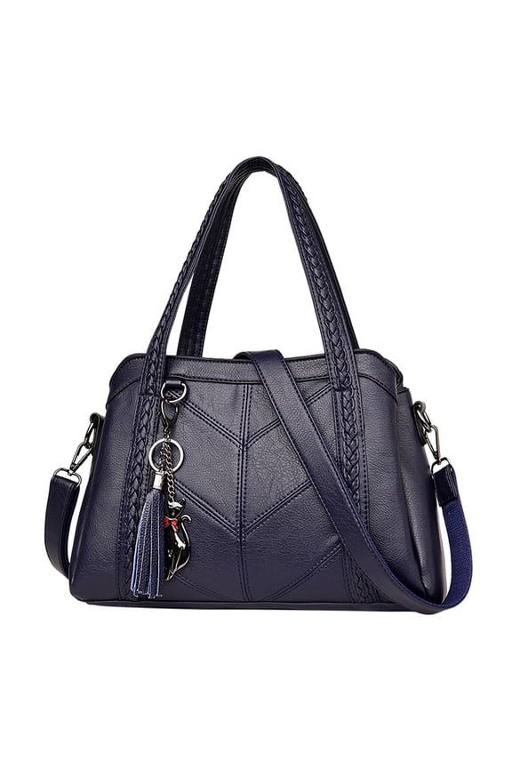 Vintage Leather Tote Handbags for Women Soft Shoulder Bag Crossbody Purse with Adjustable Strap
