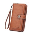 thumbnail image 1 of Belrova Womens Wallets Leather Trifold Large Capacity Credit Card Holder Travel Clutch Purse, 1 of 8