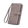 thumbnail image 1 of Belrova Womens Wallets Leather Trifold Large Capacity Credit Card Holder Travel Clutch Purse, 1 of 8