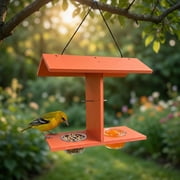 Belsands  Double-Cup Oriole Feeder for Jelly & Orange Halves with Metal Pegs - Outdoor Hanging Bird Feeder, Ideal Gift for Bird Lovers, Mom, Women, Backyard Garden Decor