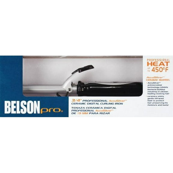 Belson Pro Accusilver Ceramic Digital Curling Iron