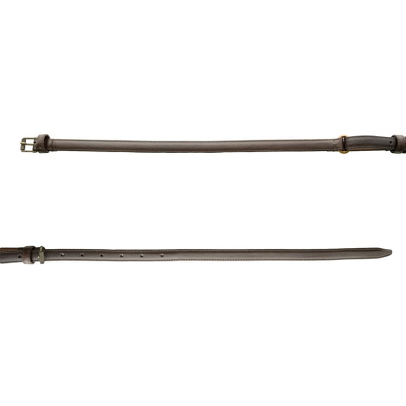 Belstaff Women's Leather Barton Belt 60cm Mahogany