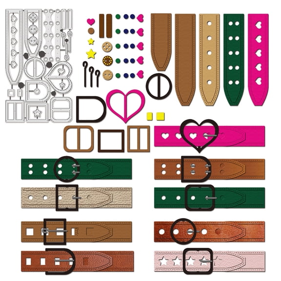 Belt Accessories Cutting Dies Love Carbon Steel Template Metal Embossing Stencils for Paper Card Making Decoration Scrapbooking Craft Home Decor