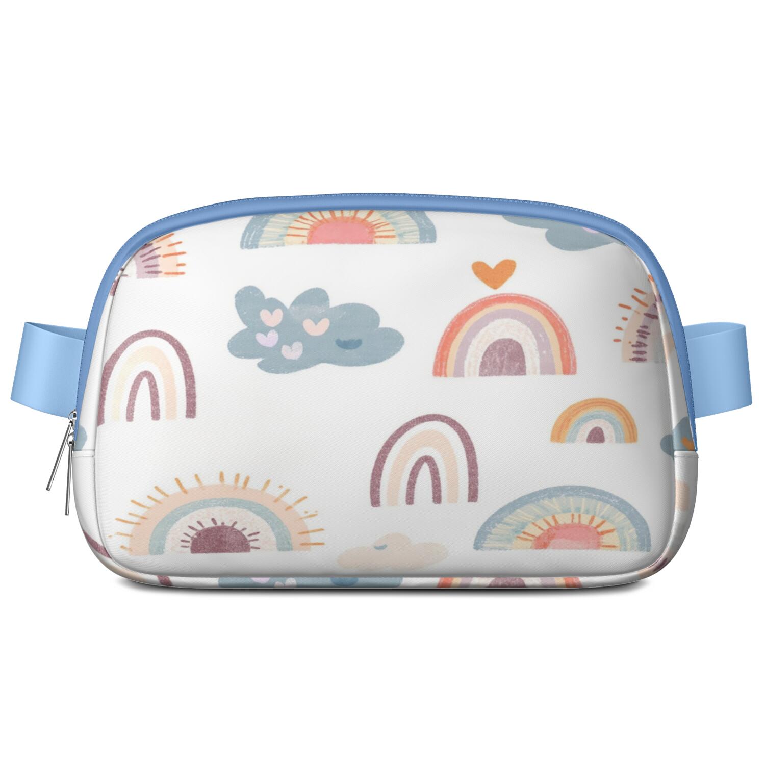 Belt Bag Adjustable Belt Bag for Women Stylish Waist Packs Running Workout Hiking Travel Fanny Pack Rainbow Cartoon