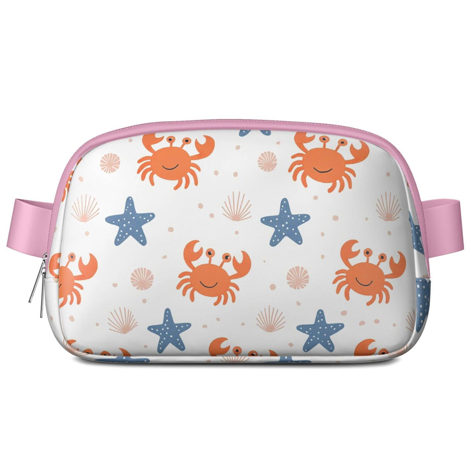 Belt Bag Cute Crossbody Bags for Commuters Stylish Waist Packs Running Workout Hiking Travel Fanny Pack Marine Adorable Crab