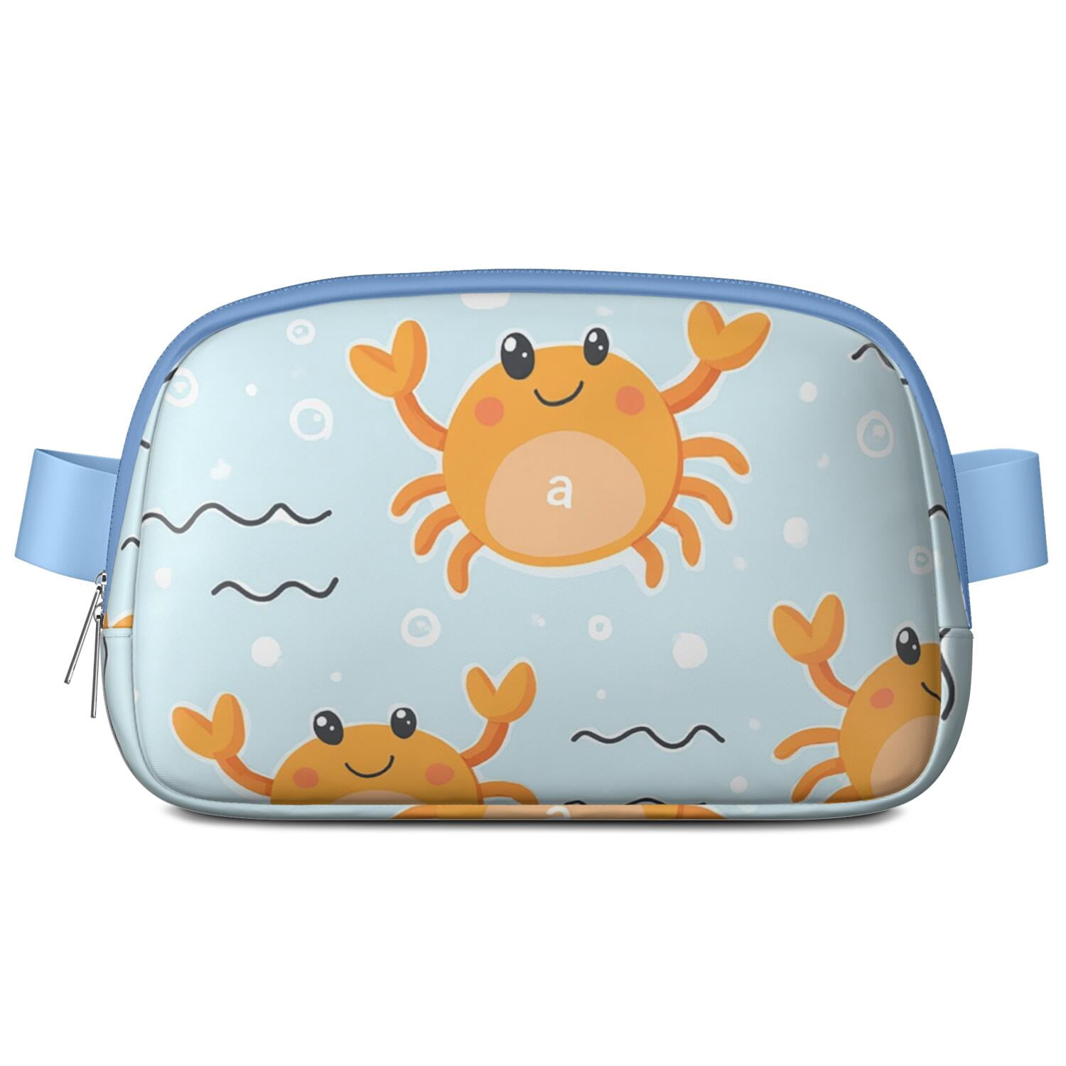 Belt Bag Fashion Waist Packs Bag with Adjustable Strap Marine Adorable Crab Sporty Waist Pack for Running for Outdoor Sports