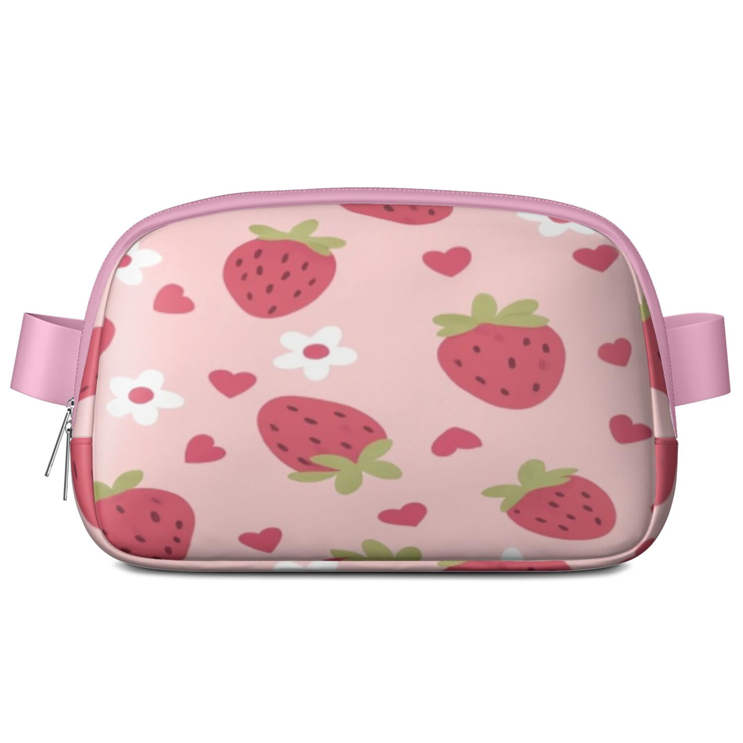 Belt Bag for Men&Women Hands Free Running Belt for Jogging with Adjustable Strap for Casual Running Hiking Cycling Strawberry Sporty Waist Pack