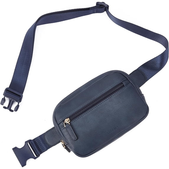 Belt Bag for Women PU Leather Fanny Pack Crossbody Bags for Women Waist Bag with Adjustable Strap, Brown