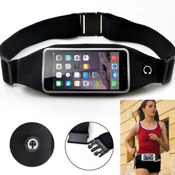 Belt Band Running Waist Bag for Google Pixel 6 Phone - Sports Gym Workout Case Cover Pouch Reflective W2K Compatible With Google Pixel 6 Model