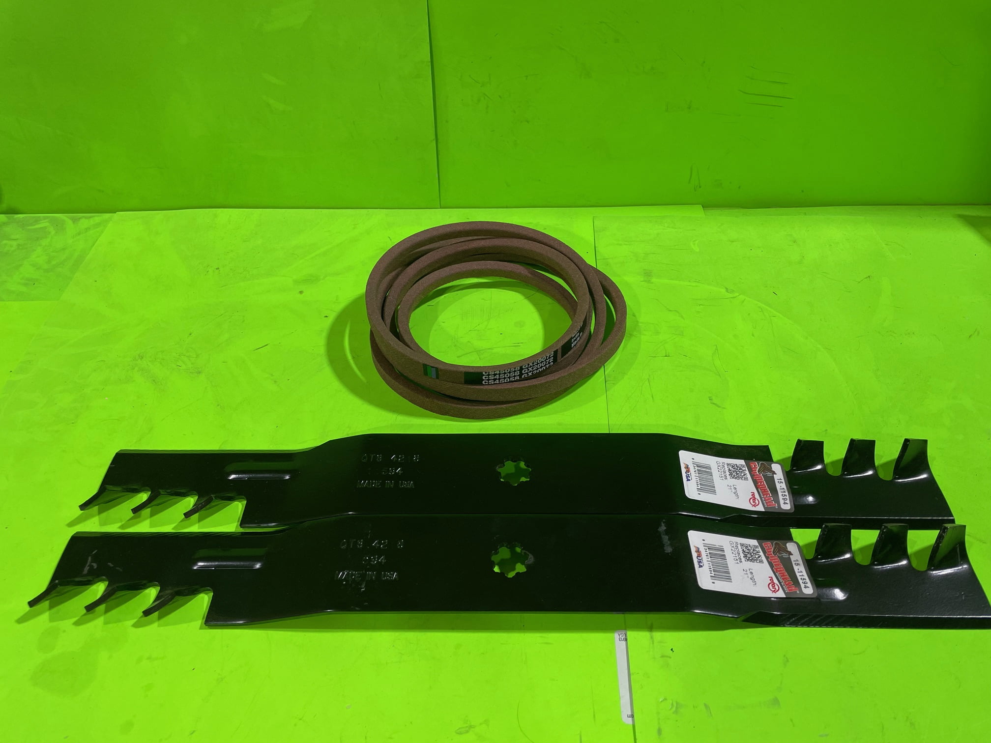 Belt Blade Kit Fits John Deere 42" Lawn Mower LA105 LA100 LA110 LA115 LA120
