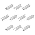 thumbnail image 1 of Belt Buckle End Tips, 17mm Ribbon Crimp Clasps for DIY Silver Tone 50Pack, 1 of 6
