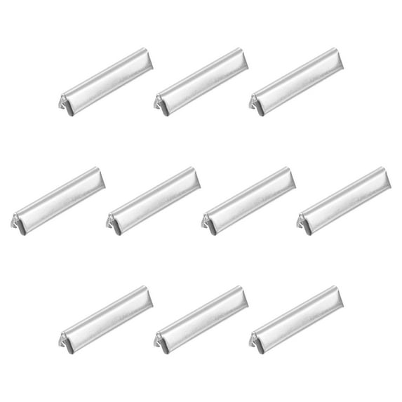 Belt Buckle End Tips, 30mm Ribbon Crimp Clasps for DIY Silver Tone 24Pack