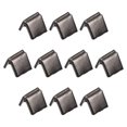 thumbnail image 1 of Belt Buckle End Tips, 6mm Ribbon Crimp Clasps for DIY Metallic Black 24Pack, 1 of 6