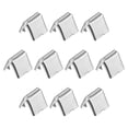 thumbnail image 1 of Belt Buckle End Tips, 6mm Ribbon Crimp Clasps for DIY Silver Tone 24Pack, 1 of 6