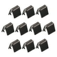 thumbnail image 1 of Belt Buckle End Tips, 8mm Ribbon Crimp Clasps for DIY Metallic Black 50Pack, 1 of 6