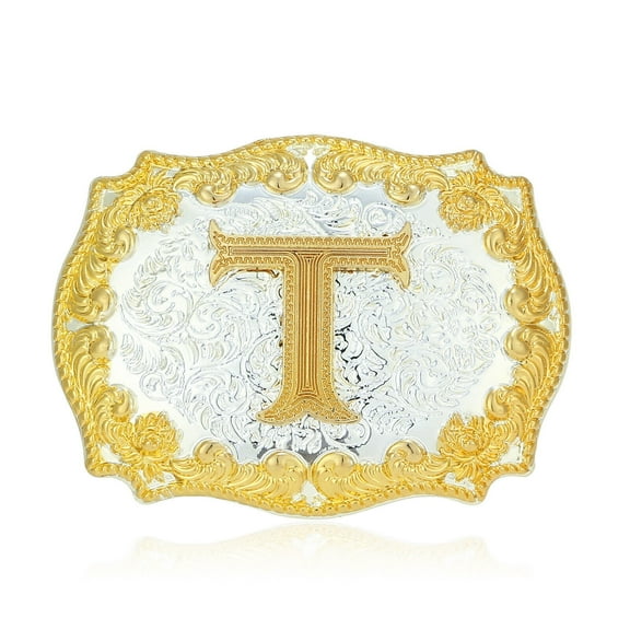 Belt Buckle Western Cowboy Initial Letter A - Z Rodeo Belt Buckle For Unisex USA