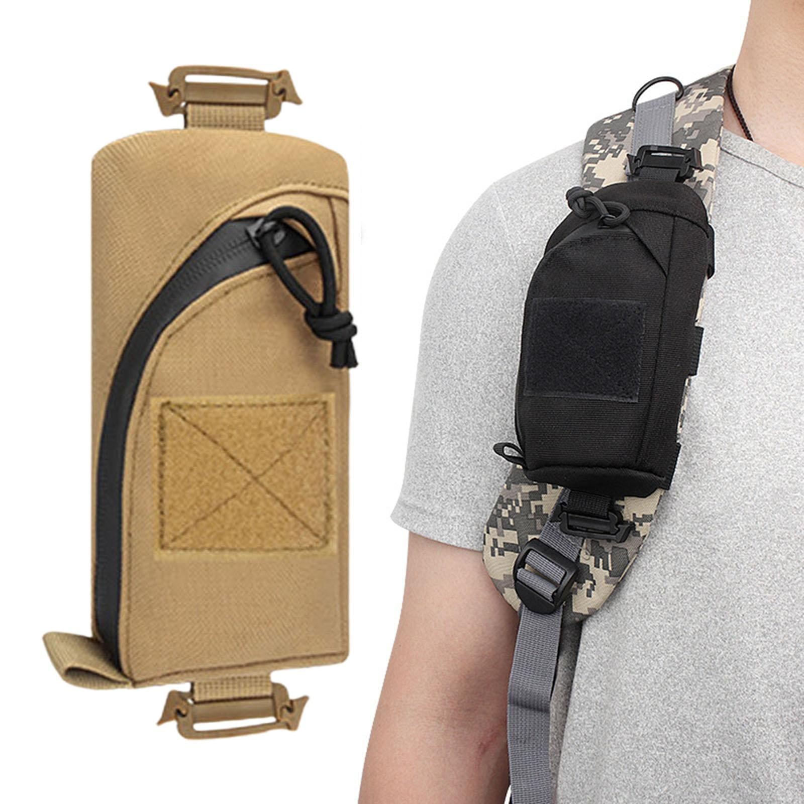 Belt Clip Backpack Hunting Tool Pouch Shoulder Strap Bag Pack Khaki
