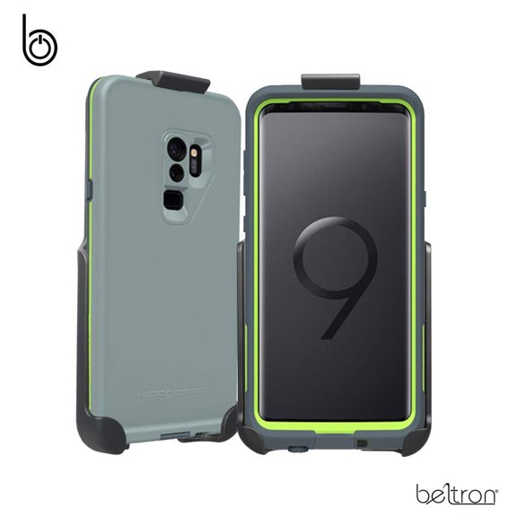 Belt Clip Holster for The LifeProof FRE Galaxy S9 Plus S9+ Case case is not Included Features: Secure Fit, Quick Release Latch, Durable Rotating Belt Clip & Built-in Kickstand