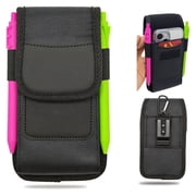 Cell Phone Holster for Men, Belt Clip Phone Holder, Phone Pouch for iPhone 17 16 15 14 Pro Max 17 16 15 14 Plus, for Galaxy S25 Ultra,S25 Plus,Phone Case with Clip