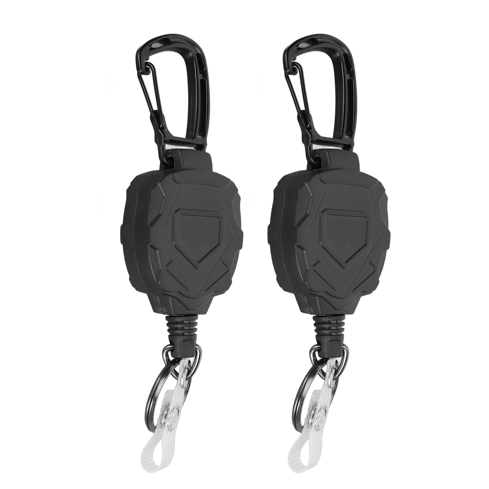 Belt Clip Key , Stainless Steel Cord Retractable Keychain For Camping