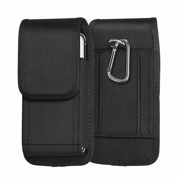 No Belt Clip Rugged Carabiner Belt Loop Case with Belt Loop is Compatible with iPhone 17 Pro, 16 Pro, 15 Pro, 14 Pro, 13 Pro, 12 Pro with a cover on it.
