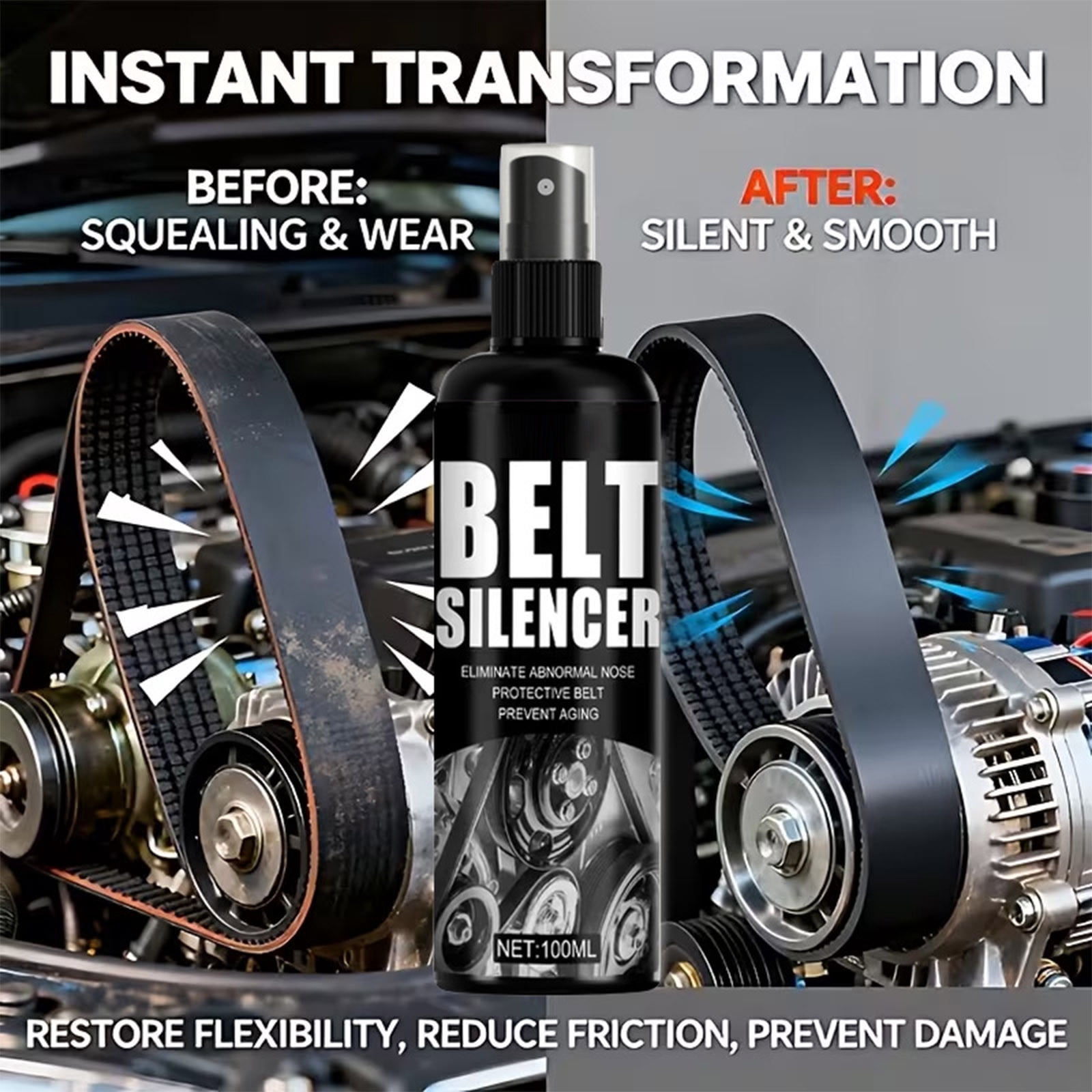 alternator belt dressing Serpentine Belt Dressing Conditioner Spray