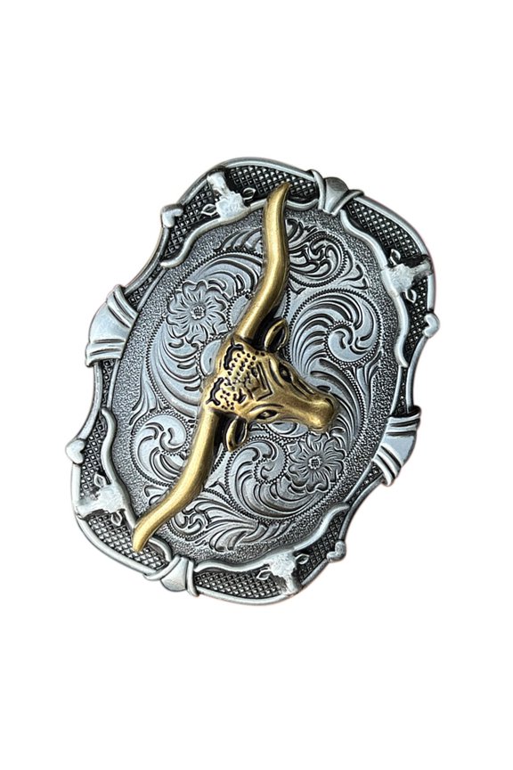 Belt Engraved Buckle Bronze Color Engravings Buckle Replacement Belt Buckles Birthday Gifts for Father