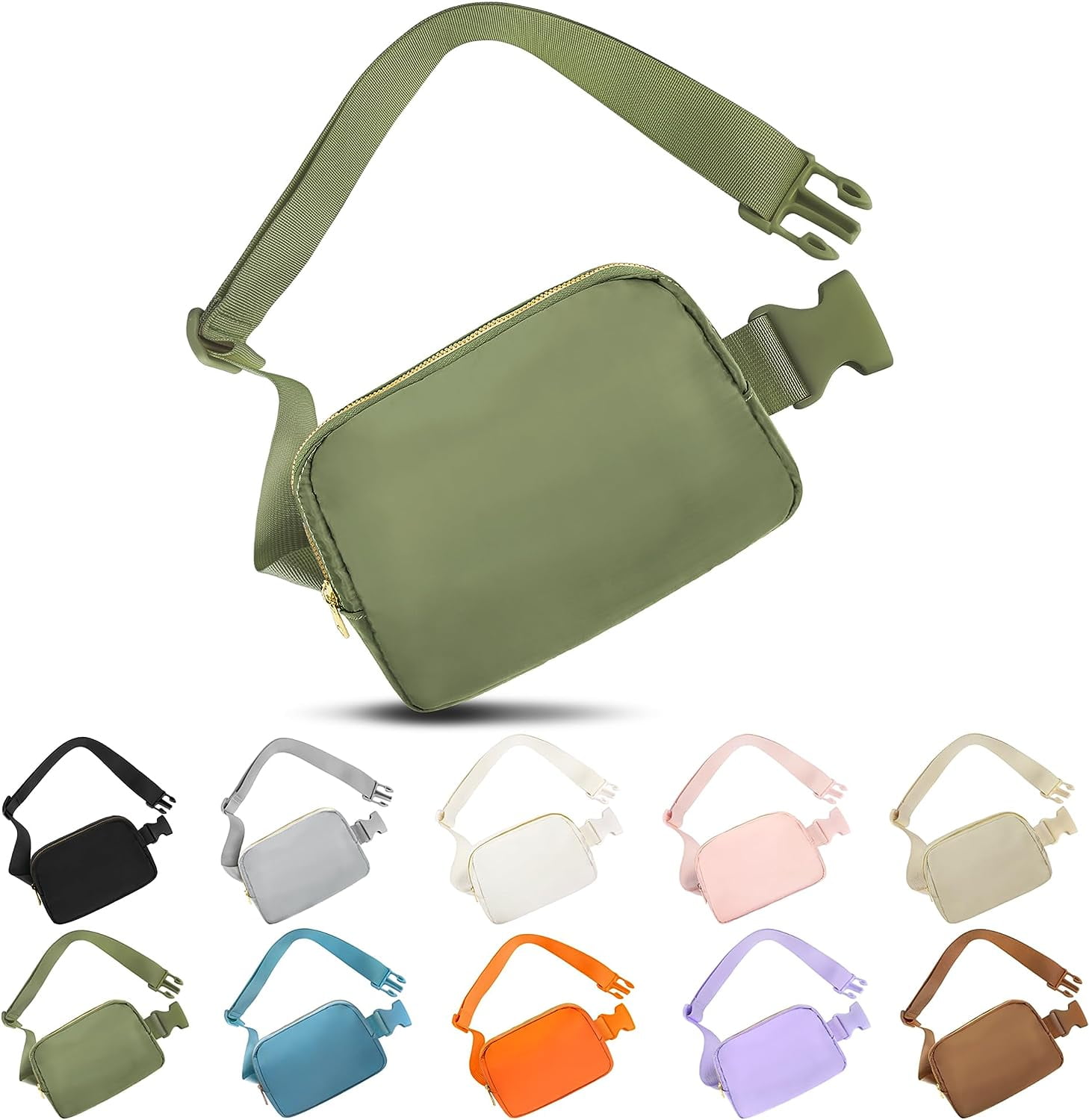 Belt Fashion Waist Pack with Adjustable Strap, Hands Free Crossbody