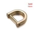 thumbnail image 1 of Belt Handle Bag Strap Accessories Detachable Open Screw Leather Craft Clasp D Ring Buckle GOLD 16MM, 1 of 8