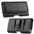 thumbnail image 1 of Belt Holster Case for iPhone 14 Pro - Horizontal PU Leather Wallet [Card & Coin Slots] Magnetic Closure Phone Carrying Pouch (Fits with Cases) - Black, 1 of 8