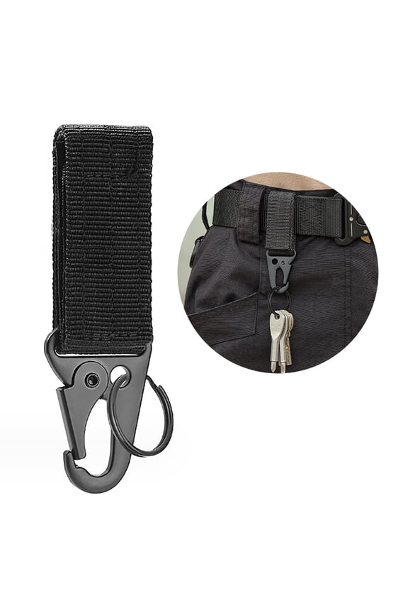 Belt Key Chain Webbing Buckle Strap Belt Keyring Keychain Tactic Hook Belt Key Holder Keychain Belt Clip with Key Holder