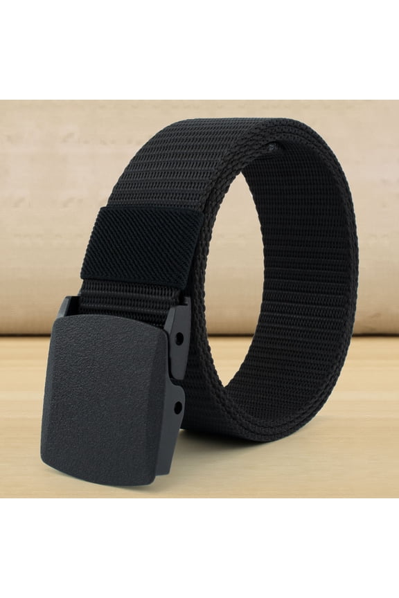 Belt Nylon Belts for Men Mens Belts Casual with Automatic Buckle No Holes Belt for Men